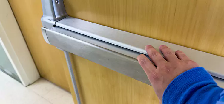 Installing a Push Bar on a Door Saginaw